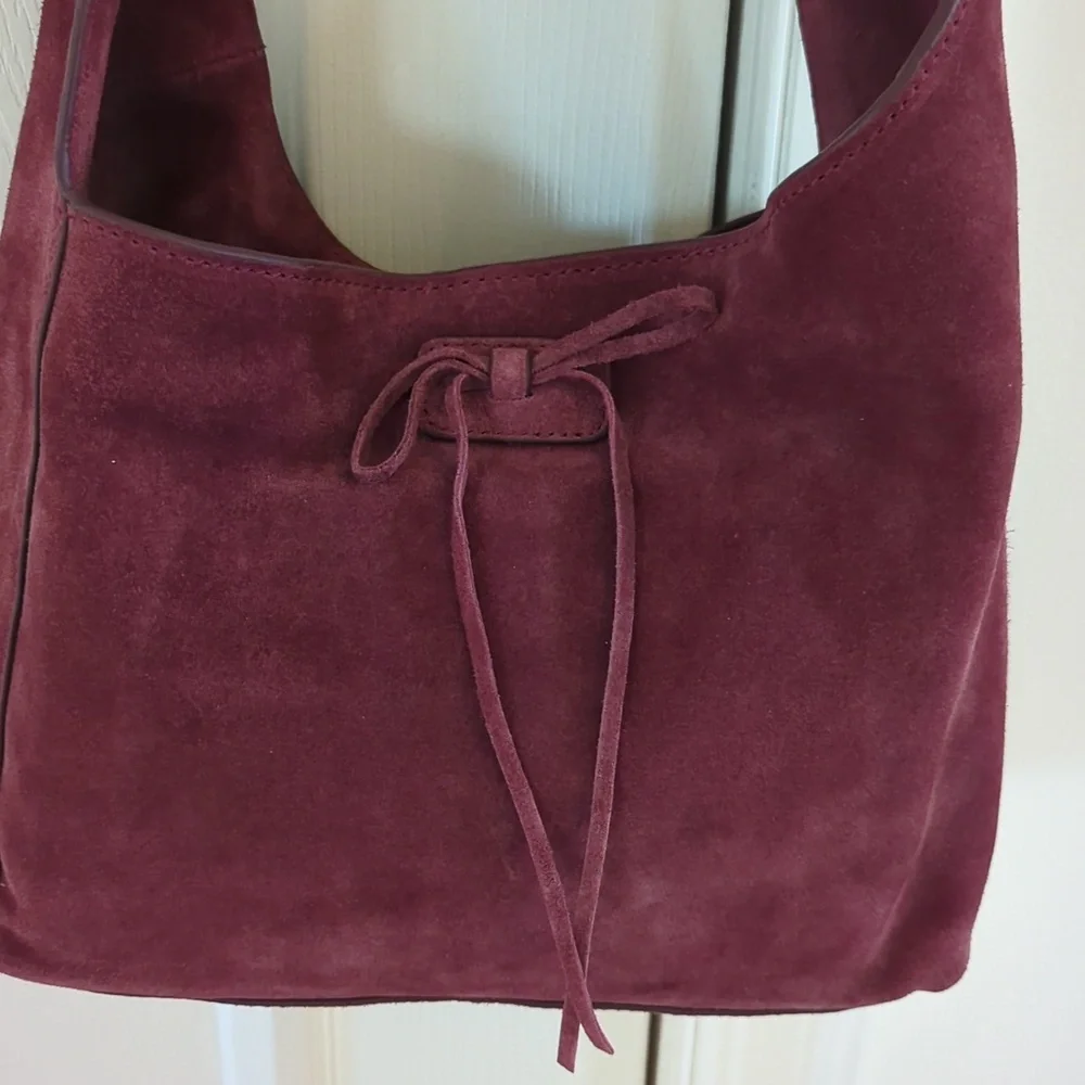 Lucky Brand Clem Suede Hobo Bag In Grapevine